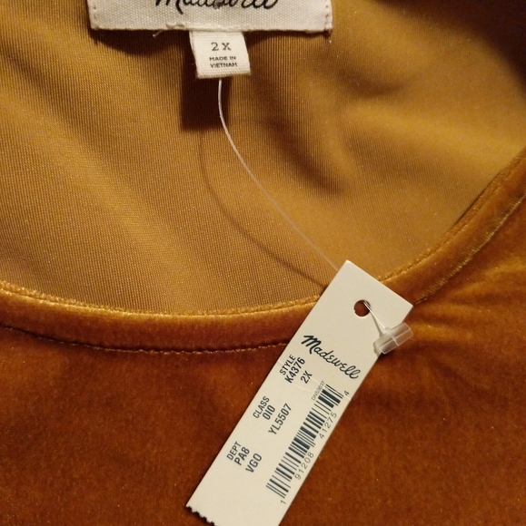 Madewell Velvet Top NWT and NWOT - Picture 3 of 9